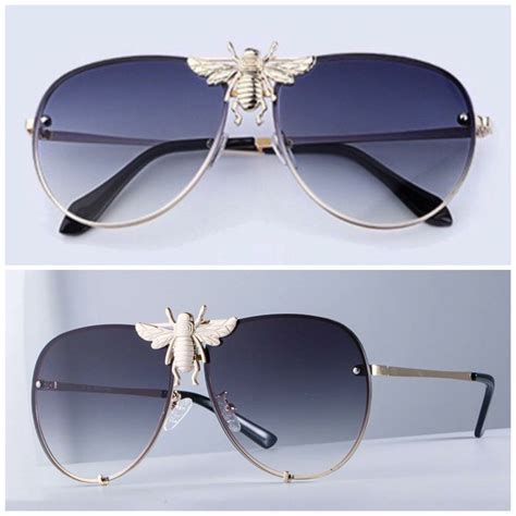 ladies gucci bumblebee sunglasses|Gucci sunglasses with bumble bee.